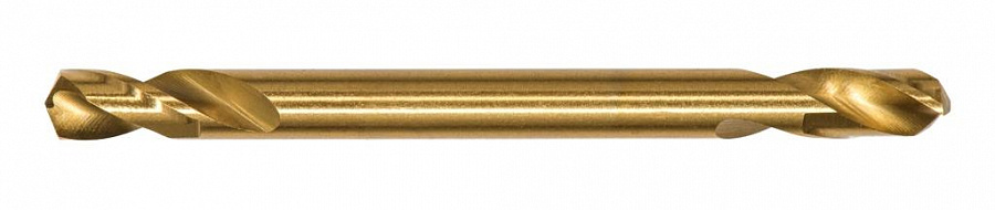 Сверла по металлу двусторонние din 1897 сплав P6M5 HSS M2 TIN (6542) упак. пласт. бокс