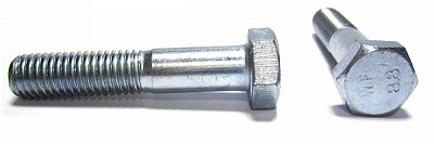 Болт мелкий шаг оцинкованный кл.пр 8.8 DIN 931