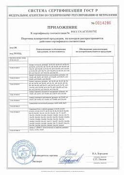 Сертификат на Анкерные болты с ударным распором 3